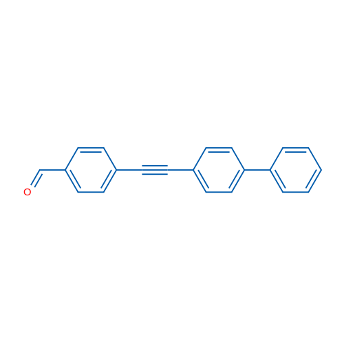Benzaldehyde, 4-(2-[1,1'-biphenyl]-4-ylethynyl)- 结构式