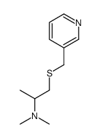 Pyridine, 3-(((2-(dimethylamino)propyl)thio)methyl)- 结构式