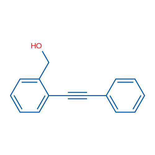 Benzenemethanol, 2-(phenylethynyl)- 结构式