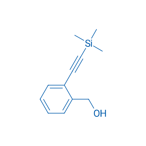 {2-[2-(trimethylsilyl)ethynyl]phenyl}methanol 结构式