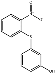 3-[(2-硝基苯基)硫代]苯酚 结构式