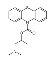 10H-Phenothiazine-10-carboxylic acid, 2-(dimethylamino)-1-methylethyl ester 结构式