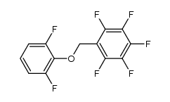 1-[(2,6-二氟苯氧基)甲基]-2,3,4,5,6-五氟苯 结构式