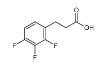 3-(2,3,4-三氟苯基)丙酸 结构式