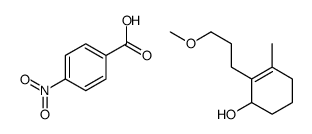 2-Cyclohexen-1-ol, 2-(3-methoxypropyl)-3-methyl-, 1-(4-nitrobenzoate) 结构式