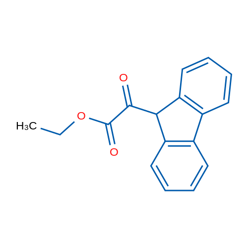 Ethyl 2-(9H-fluoren-9-yl)-2-oxoacetate 结构式
