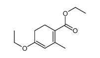 4-乙氧基-2-甲基-1,3-环己二烯-1-羧酸乙酯 结构式