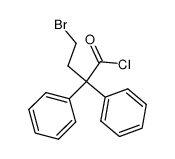 Benzeneacetyl chloride, a-(2-bromoethyl)-a-phenyl- 结构式