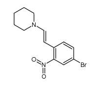 Piperidine, 1-[2-(4-bromo-2-nitrophenyl)ethenyl]-, (E)- (9CI) 结构式