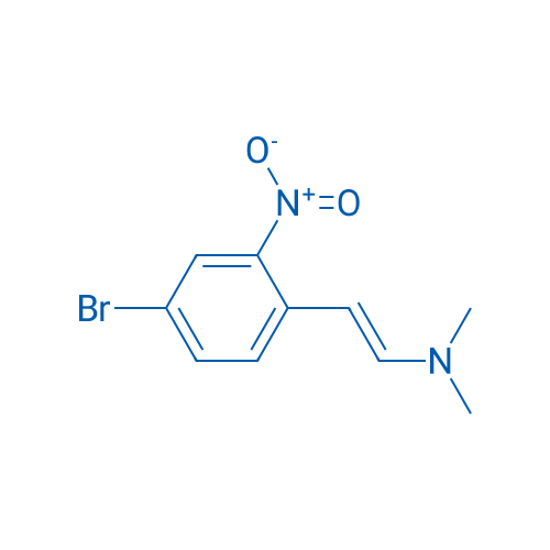 2-(4-溴-2-硝基苯基)-N,N-二甲基乙烯胺 结构式