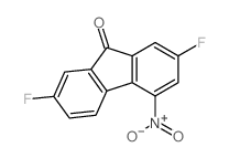 2,7-二氟-4-硝基-9H-芴-9-酮 结构式