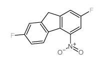 2,7-二氟-4-硝基-9H-芴 结构式