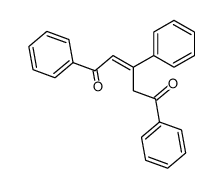 (2E)-1,3,5-三苯基-2-戊烯-1,5-二酮 结构式
