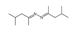 2-Pentanone, 4-methyl-, 2-(1,3-dimethylbutylidene)hydrazone 结构式