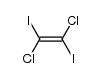 (E)-1,2-二氯-1,2-二碘乙烯 结构式