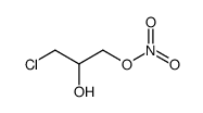 3-氯-1,2-丙二醇-1-硝酸酯 结构式