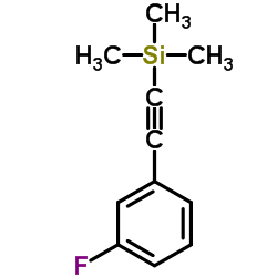 1-[(三甲基硅基)乙炔基]-3-氟苯 结构式