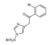 2-(4-氨基-1,2,4-三唑-4-鎓-1-基)-1-(2-溴苯基)乙酮溴化物 结构式