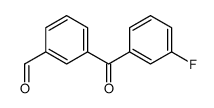3-(3-氟苯甲酰基)苯甲醛 结构式