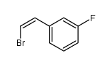 Benzene, 1-[(1Z)-2-bromoethenyl]-3-fluoro- 结构式