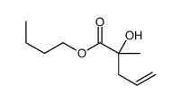 2-羟基-2-甲基-4-戊烯酸丁酯 结构式