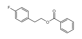 4-氟苯乙醇苯甲酸酯 结构式