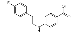 4-[[2-(4-氟苯基)乙基]氨基]苯甲酸 结构式