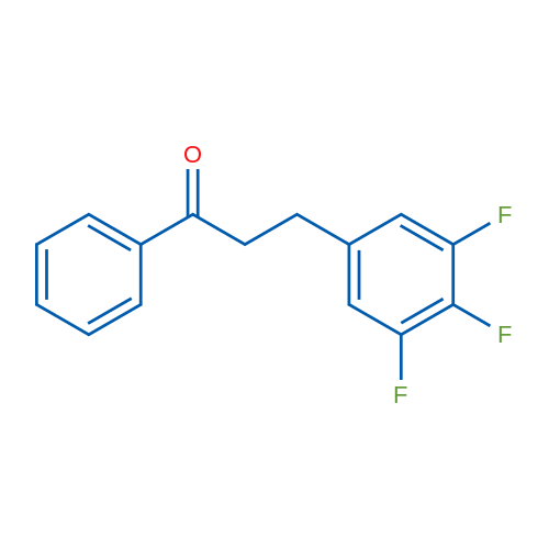 3-(3,4,5-三氟苯基)苯丙酮 结构式