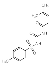 3-Pentenamide,4-methyl-N-[[[(4-methylphenyl)sulfonyl]amino]carbonyl]- 结构式