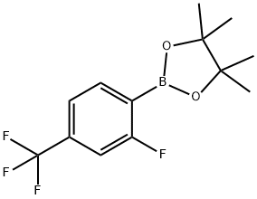 2-氟-4-三氟甲基苯硼酸频哪醇酯 结构式