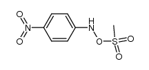 甲磺酸(4-硝基苯基)偶氮基酯 结构式