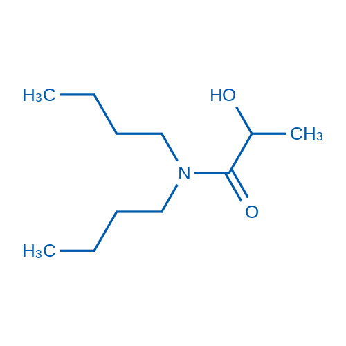 N,N-二丁基-2-羟基丙酰胺 结构式