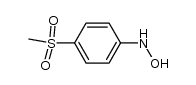 N-羟基-4-(甲磺酰基)苯胺 结构式