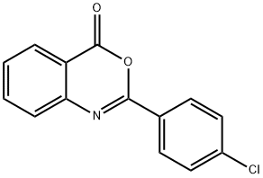 2-(4-氯苯基)-4H-苯并[d][1,3]噁嗪-4-酮 结构式