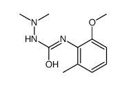 N-(2-甲氧基-6-甲基苯基)-2,2-二甲基肼甲酰胺 结构式