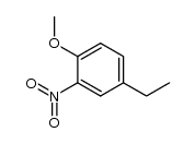 4-乙基-1-甲氧基-2-硝基苯 结构式