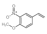 4-乙烯基-1-甲氧基-2-硝基苯 结构式