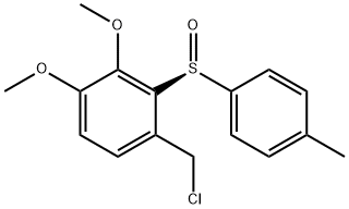 1-(氯甲基)-3,4-二甲氧基-2-[(S)-(4-甲基苯基)亚磺酰基]苯 结构式