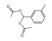 Methanediol, 1-(3-methylphenyl)-, 1,1-diacetate 结构式