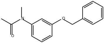 N-甲基-N-[3-(苯甲氧基)苯基]乙酰胺 结构式