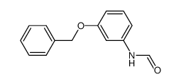 N-(3-苄氧基苯基)甲酰胺 结构式