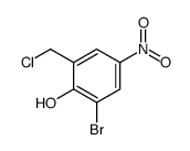 2-溴-6-(氯甲基)-4-硝基苯酚 结构式