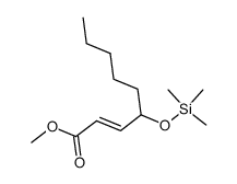 2-Nonenoic acid, 4-[(trimethylsilyl)oxy]-, methyl ester, (2E)- 结构式
