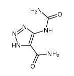 1H-1,2,3-Triazole-4-carboxamide, 5-[(aminocarbonyl)amino]- 结构式