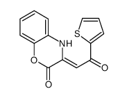 2H-1,4-Benzoxazin-2-one, 3,4-dihydro-3-[2-oxo-2-(2-thienyl)ethylidene]- 结构式