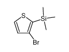 (3-溴噻吩-2-基)三甲基硅烷 结构式