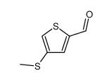 4-(甲硫基)-2-噻吩甲醛 结构式