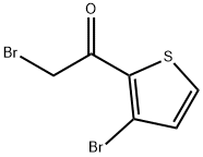 2-溴-1-(3-溴噻吩-2-基)乙酮 结构式