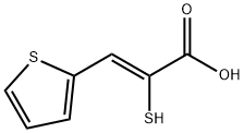(Z)-2-巯基-3-(2-噻吩基)丙烯酸 结构式