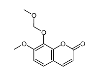 7-甲氧基-8-甲氧基甲氧基-2H-1-苯并吡喃-2-酮 结构式